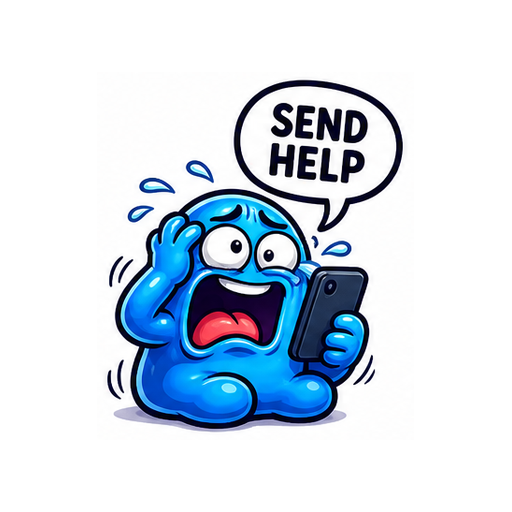 Send Help emoji sticker