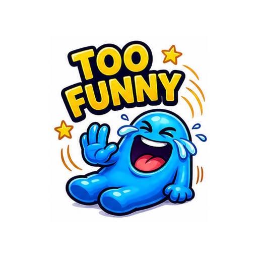 Too Funny emoji sticker