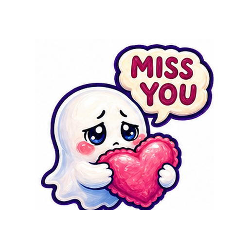 MISS YOU emoji sticker
