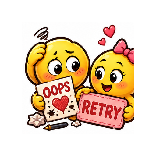Try Again Sweetly emoji sticker