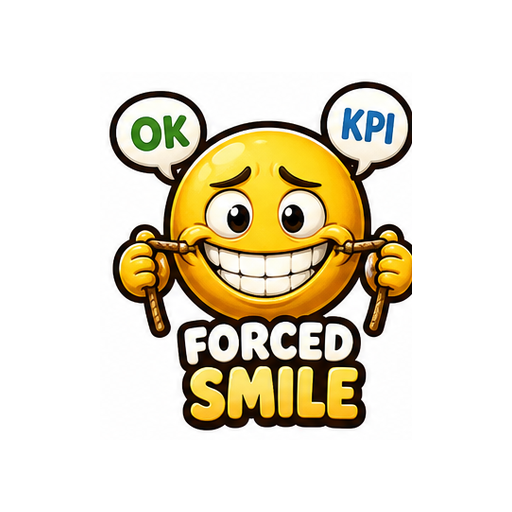 Forced Smile emoji sticker